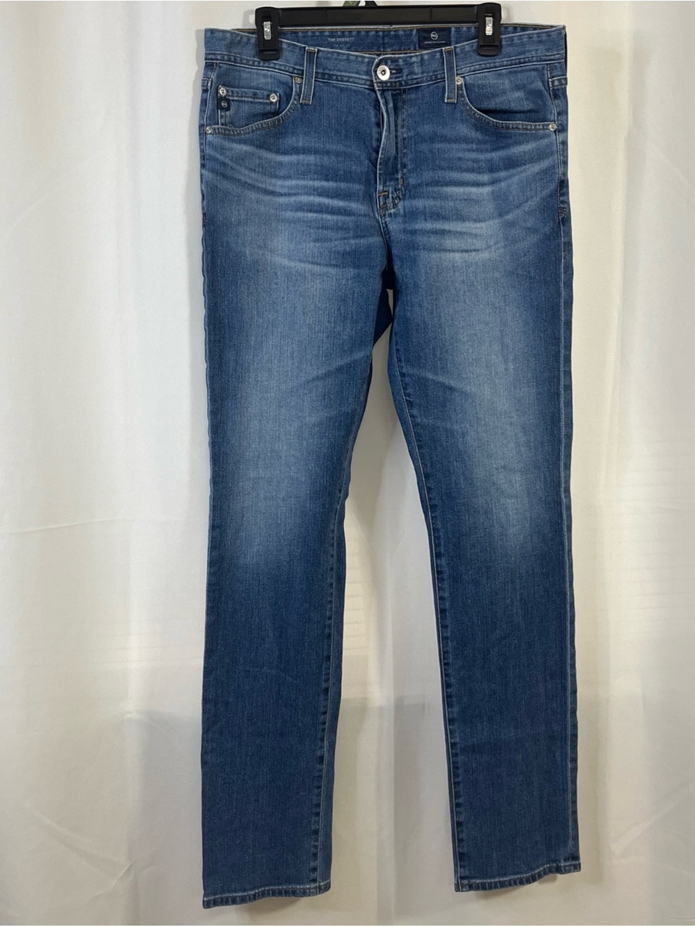 AG Adriano Goldschmied Denim Blue Jeans Men 33x34 Wash The Everett Slim Straight